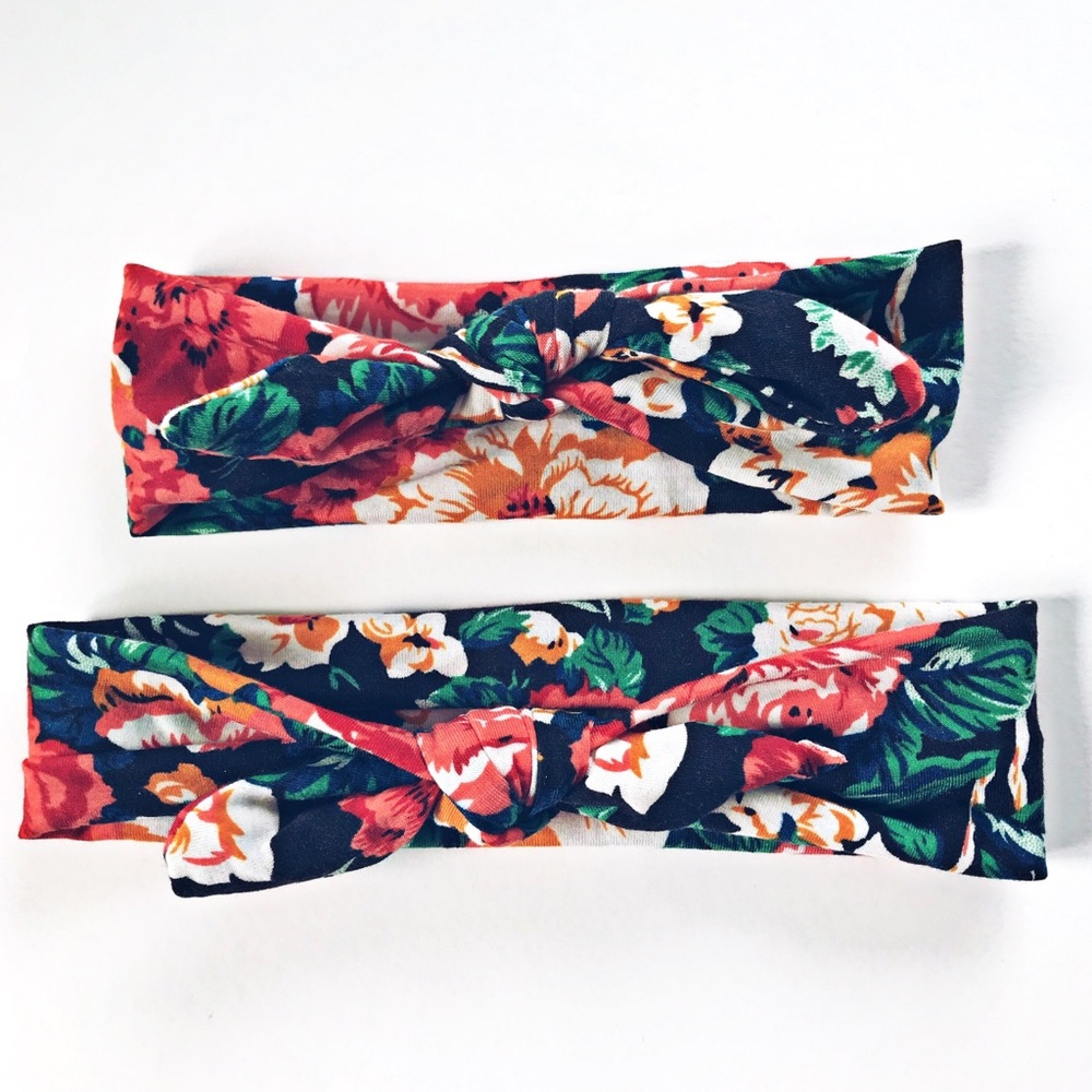 HP ✨ Matching Headband Set Mother Daughter Floral - Picture 2 of 2